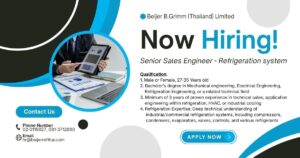 รับสมัคร งาน Senior Sale engineer